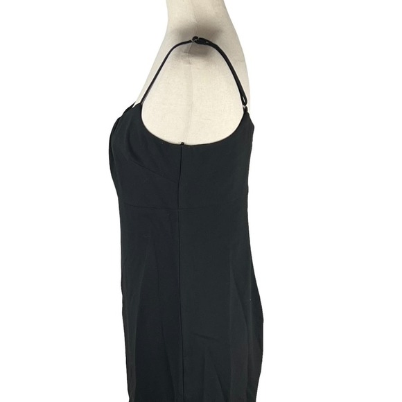 LIKELY PRINA RUCHED FLOUNCE SLEEVELESS MIDI DRESS IN BLACK NWT WOMEN'S SIZE 6 - Picture 7 of 16